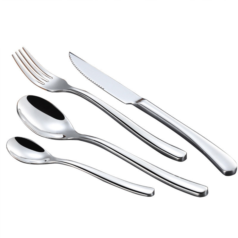 Shenone Cutlery Black and More Colors for Wedding Event Restaurant, Packed with Knife Fork and Spoon