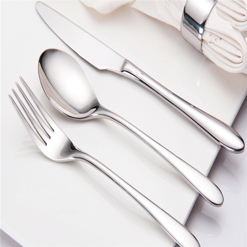 Shenone Cheap Good Quality Knife Fork and Spoons Set Cutlery 18/10 Stainless Steel Flatware