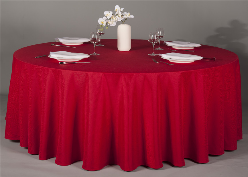 ShenOne Round 100% spun polyester wedding tablecloth banquet polyester table cover and hotel table l