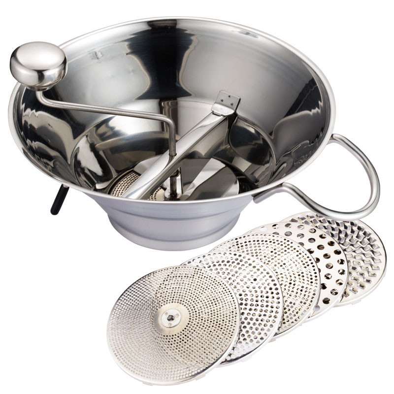Shenone Stainless Steel Multifunctional Vegetable and Fruit Cutter with Rotary Drain Basket Potato