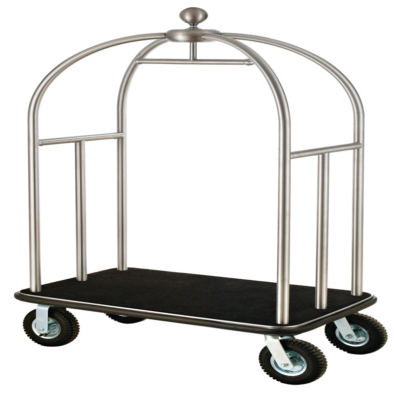 Shenone High Quality Custom Adjust Lobby Vintage Hotel Luggage Cart
