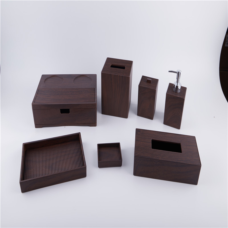 ShenOne Fashion Customized Grey Eco Resin Tissue Box Covers Wholesale Tissue Paper Box Hotel Decor1